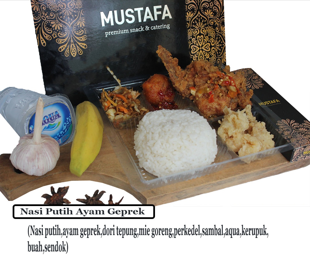 Nasi Putih Ayam Geprek Mustafa