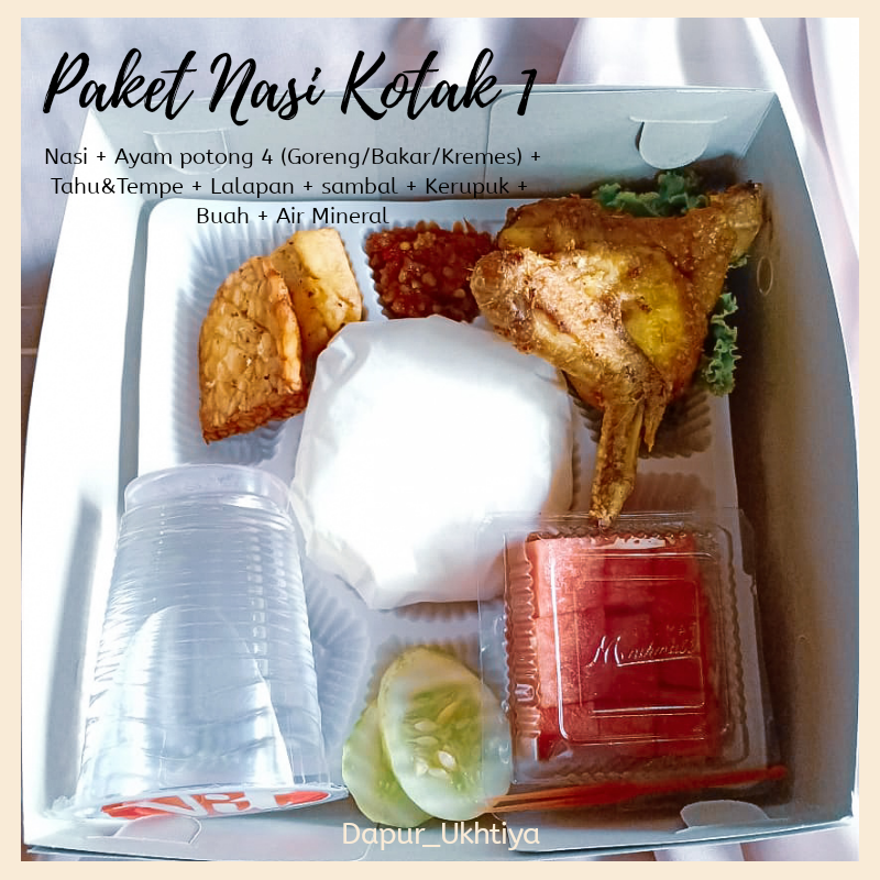 Paket Nasi Kotak 1 by Dapur Ukhtiya