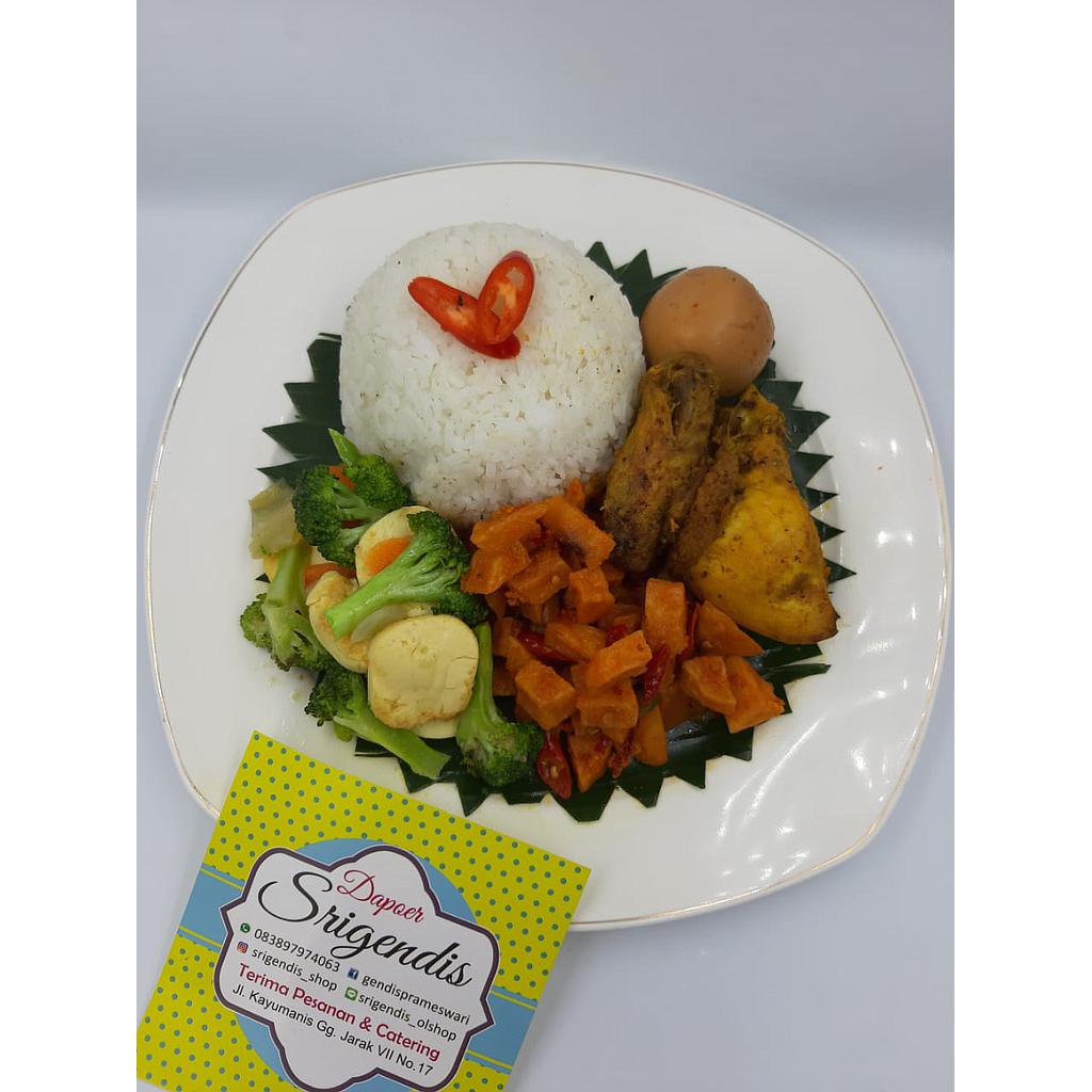 PAKET A NASI BOX - DAPOER SRIGENDIS