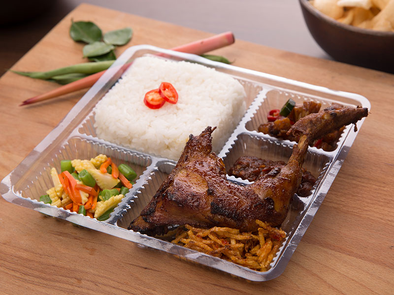 PAKET NASI BOX B+Puding
