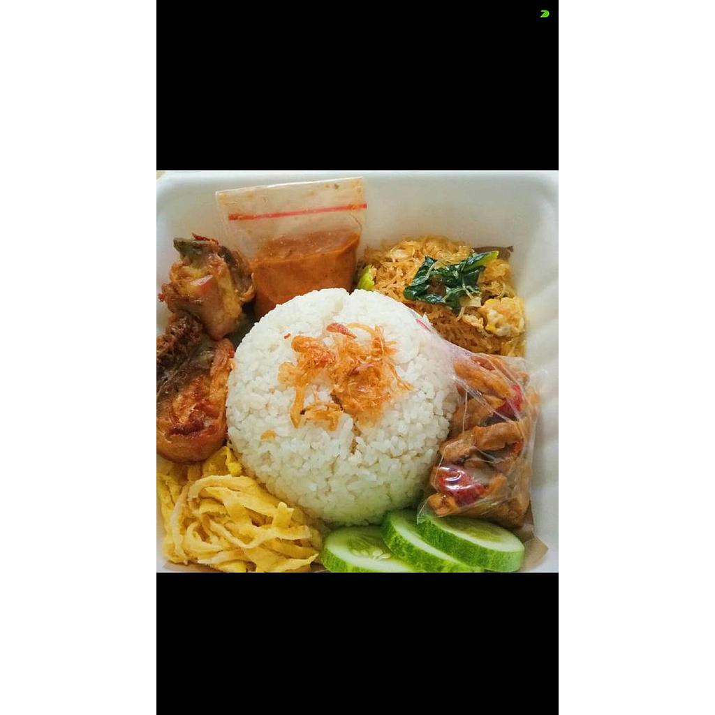 Nasi Uduk Komplit