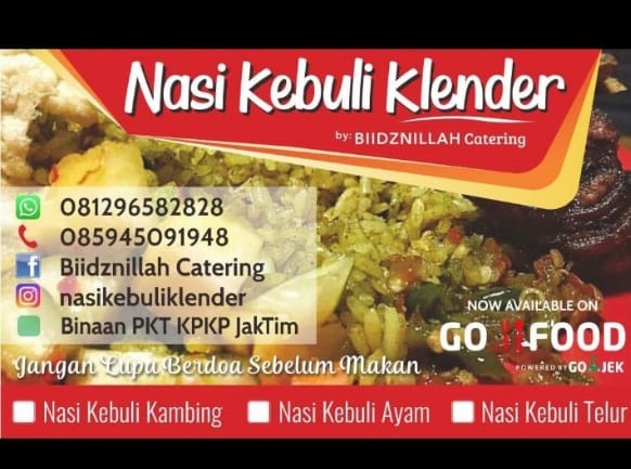 Nasi Kebuli Klender Kambing (Paket 1)