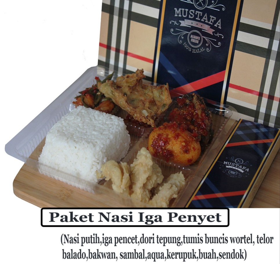 Nasi Putih Iga Penyet Mustafa