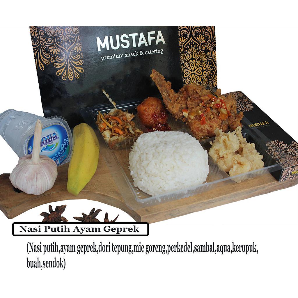 Nasi Putih Ayam Geprek Mustafa
