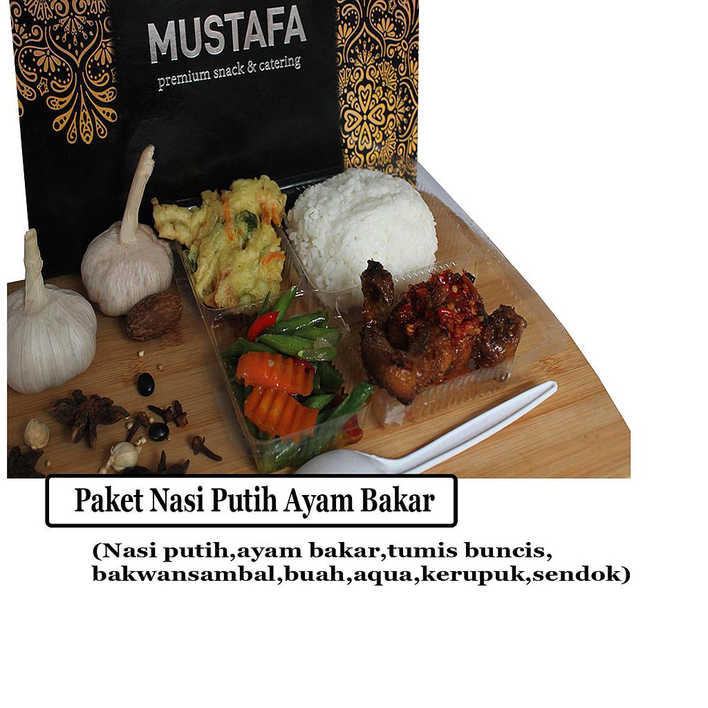 Nasi Putih Ayam Bakar