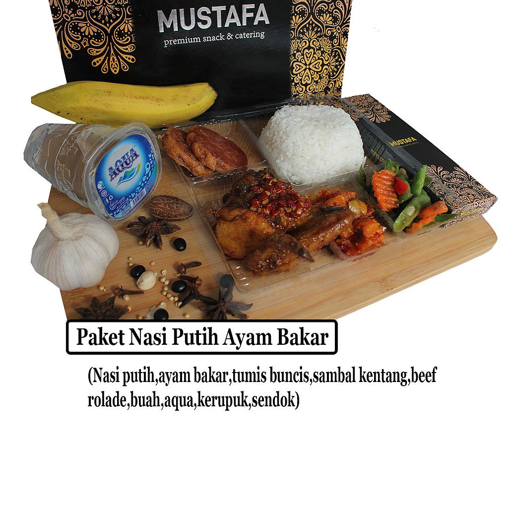 Nasi Putih Ayam Bakar Mustafa